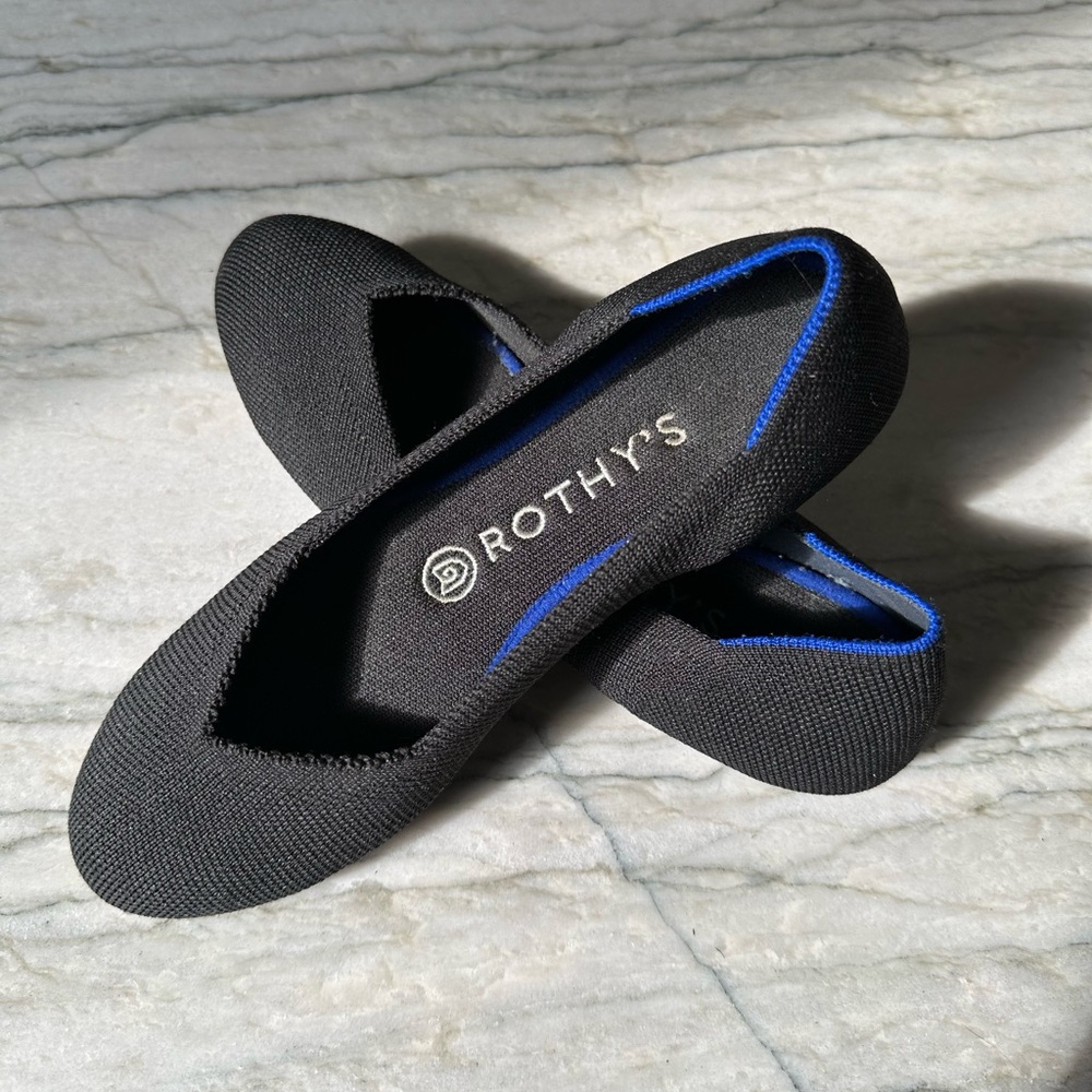 COPY - Like New Rothy’s Black The Flat Black 6.5